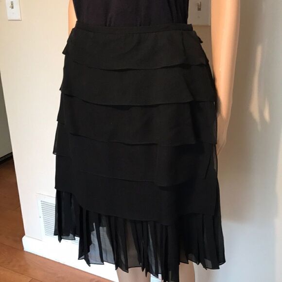 Kay Unger chiffon tiered ruffles skirt - Picture 5 of 7